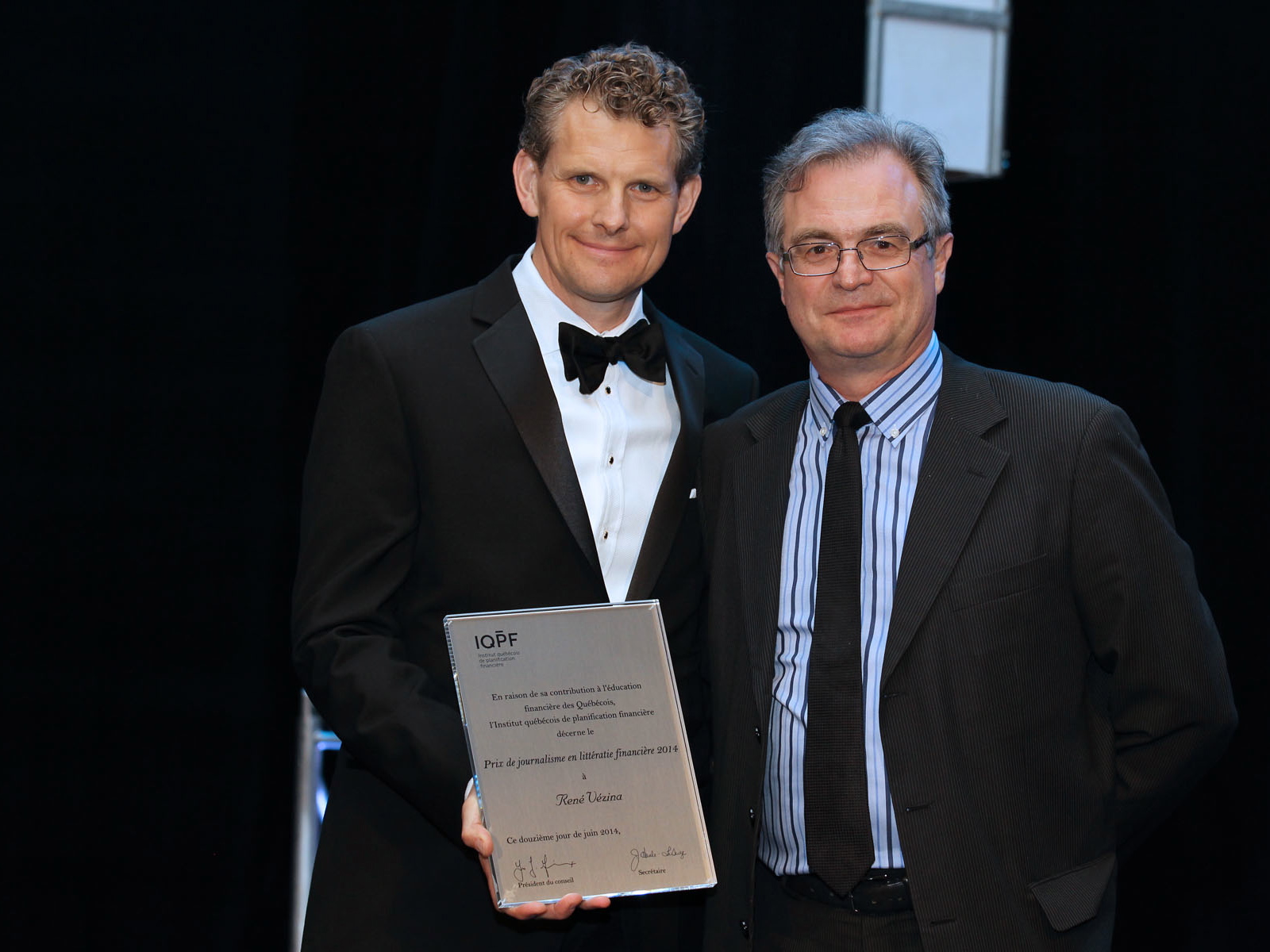 René Vézina remporte le Prix de journalisme en littératie financière de l’IQPF