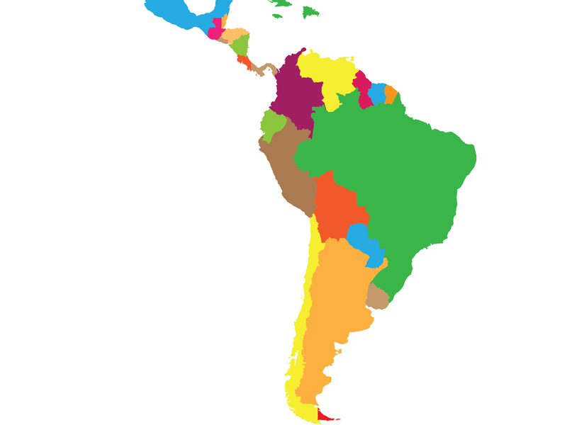 dessin de l'Amérique latine