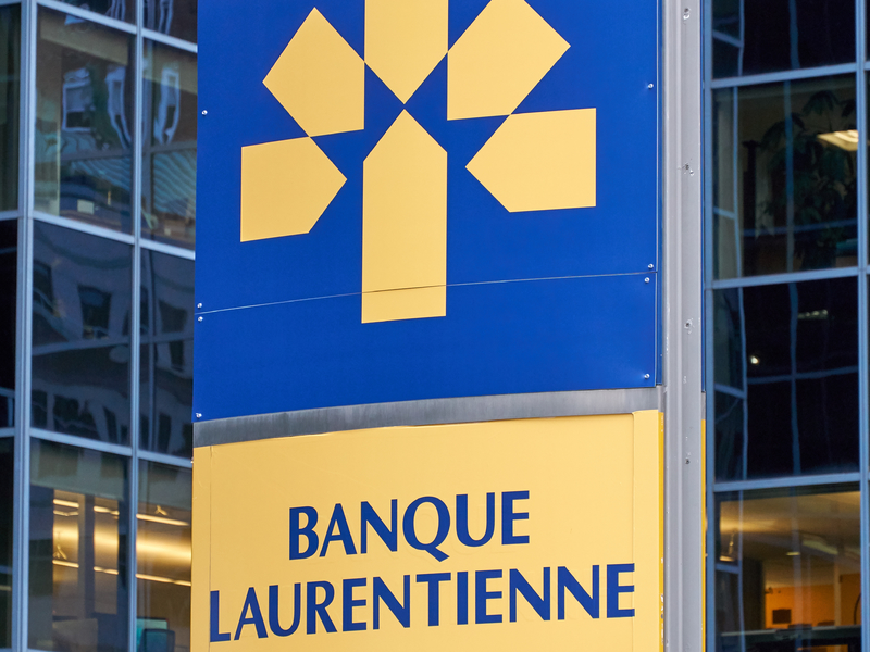 Panneau de la banque laurentienne