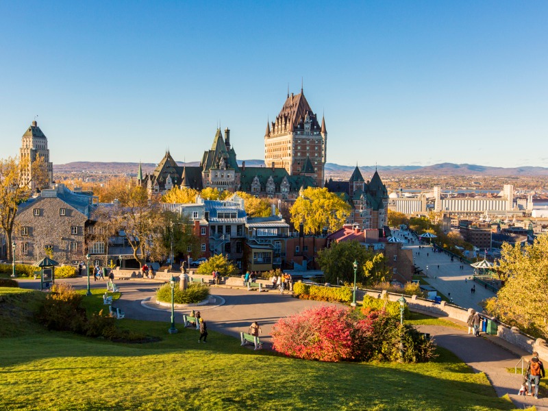 Une photo de la ville de Québec.