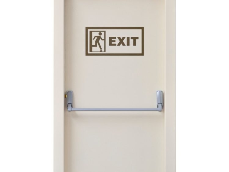 Porte de sortie de secours.