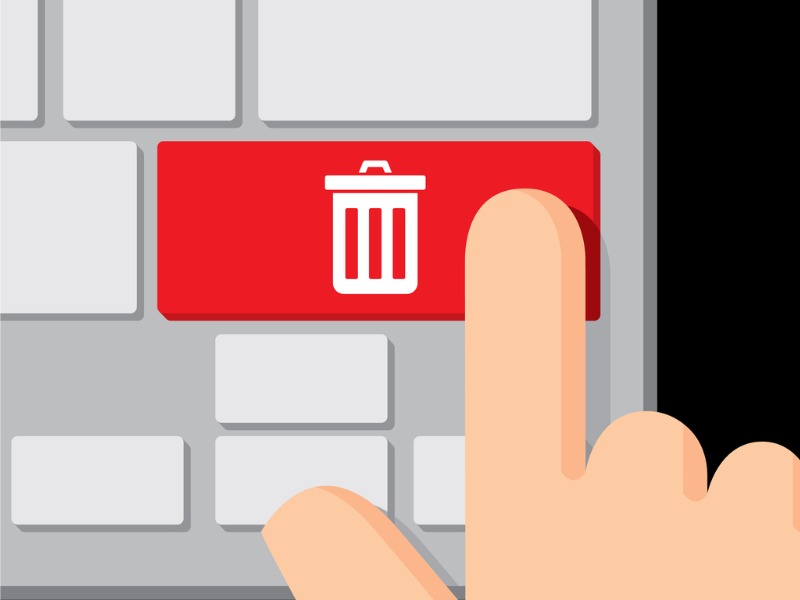 Clavier Bouton Trashcan.
