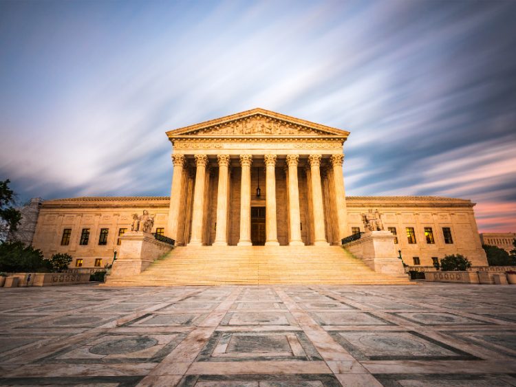 Bâtiment de la Cour suprême des États-Unis à Washington DC.
