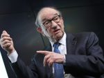 Une photo portrait d'Alan Greenspan.